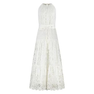 Pinko Pinko, Kleedjes, Dames, Wit, S, Katoen, La Cura Dress