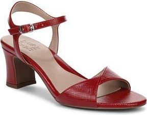 Naturalizer Nyla Sandal in Red Textured Faux Leather at Nordstrom Rack, Size 8.5