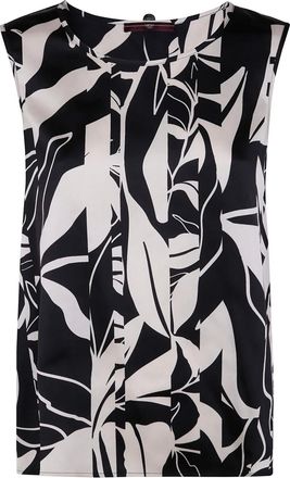 High Blusa a fiori - Nero