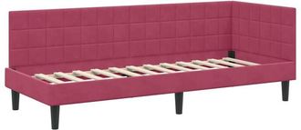 vidaXL Estructura De Cama En Esquina Rojo Vino 80 Cm X 200 Cm Vidaxl