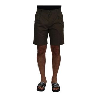Dolce & Gabbana Heren, Korte broeken, Groen, Maat: XS Katoen