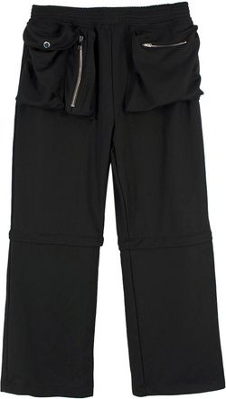 J.W.Anderson Black Convertible Cargo Trousers Size M