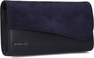 Peter Kaiser Tassen, Dames, Blauw, ONE Size, Katoen, Elegante Blauwe Clutch voor Vrouwen