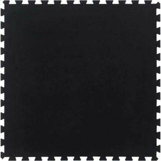 vidaXL Piastrella per Pavimenti in Gomma Nera 12 mm 100x100 cm vidaXL
