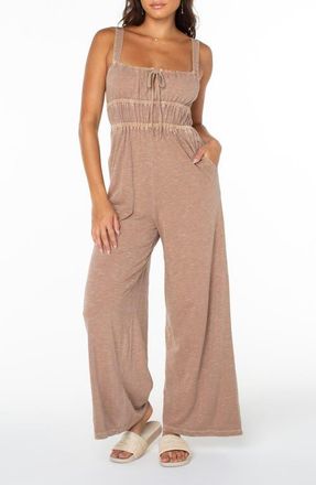 Roxy Clover Jumpsuit in Brownie at Nordstrom, Size Large