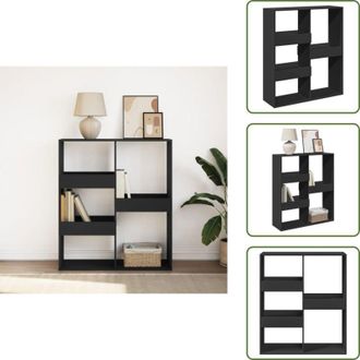 vidaXL Arredamento - vidaXL Libreria/Divisorio Nero 100x33x115 cm - Mobili da parete