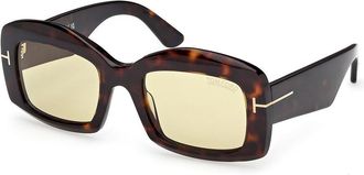 Tom Ford FT1218 VENETIA 52E Womens Sunglasses Tortoiseshell Size 53