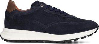 Stefano Lauran Donkerblauwe Lage Sneakers - Heren - Sneakers - Blauw - 41 EU - Wol - Schoenen