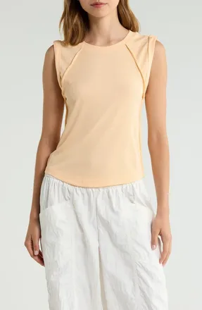 Free People Love My Twist Muscle Tee in Pina Colada at Nordstrom, Size X-Small