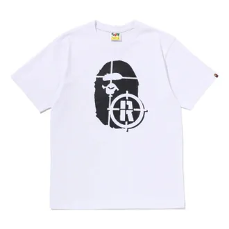 A Bathing Ape Hunting Ape Head T-Shirt White 0ZXTEM340101QWHX
