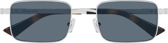 Bottega Veneta Bv 1469S Zonnebril - unisex - Zonnebrillen - Grijs - 53 MM - Accessoires