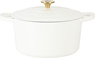 Crock-pot 7 Quart Round Enameled Cast Iron Dutch Oven with Lid in White at Nordstrom
