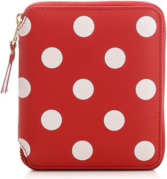 Comme Des Garçons Polka Dot Wallet Wallets Rosso-Donna