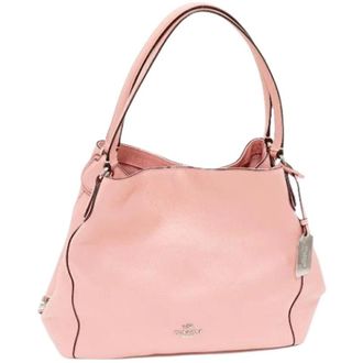 Coach Pre-owned Shoulder Bags, female, Pink, Size: ONE SIZE Pre-owned Leather Shoulder Bag