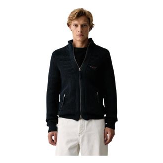 Aeronautica Vest - Heren - Sweatshirts & Hoodies - Blauw - Maat: XL Katoen