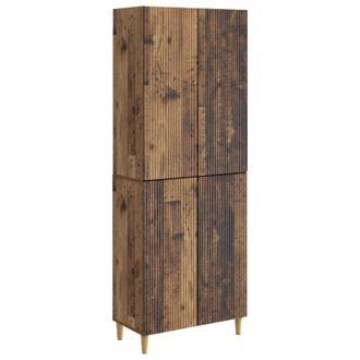vidaXL Juego De Armarios 2 Uds. Madera Envejecida Madera De Ingenier&iacute;a Vidaxl