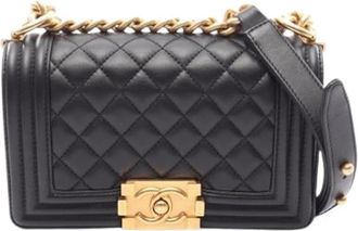 Chanel Pre-owned Vintage Schoudertas - Dames - Vintage Schoudertas - Zwart - ONE Size - Leer - Vintage