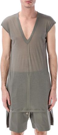 Rick Owens Olive V Neck T-Shirt