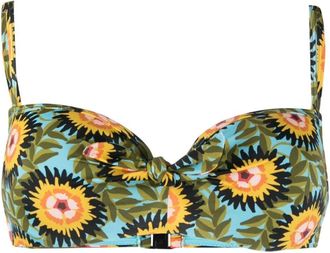 Marlies Dekkers Bellini floral-print bikini top - women - Recycled Nylon/Elastane - 75E - Blue