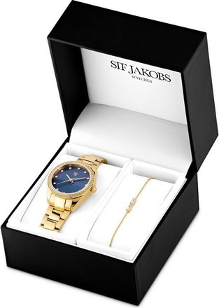 Sif Jakobs Jewellery Valeria Jewelry Set - Gold in 18K Gold Plated/white at Nordstrom