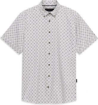 Bugatti Overhemden, Heren, Wit, L, Hemd