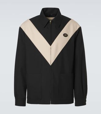 Valentino VLogo gabardine jacket