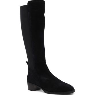 Aquatalia Rhegan Weatherproof Knee High Boot in Black Suede at Nordstrom Rack, Size 5.5