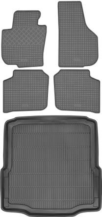 OEM Juego De Alfombrillas De Goma Para Coche Y Maletero Para Skoda Superb Ii Sed&aacute;n/hatchback (2008-2015)
