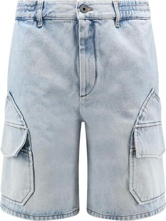 Loewe Korte Broeken, Heren, Blauw, M, Katoen, Cargo Shorts Paulas Ibiza