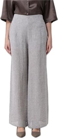 Emporio Armani Dames, Broeken, Grijs, Maat: XL
