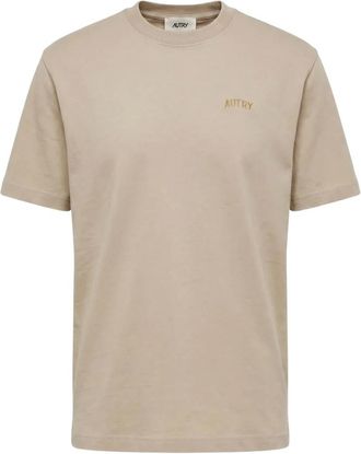 Autry Tspx 111N T-shirt - Heren - Tops - Beige - Maat: L Katoen