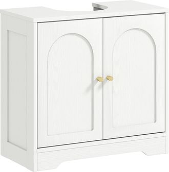 OEM Mueble Bajo Fregadero, Estante Ajustable, Estilo Moderno, Blanco