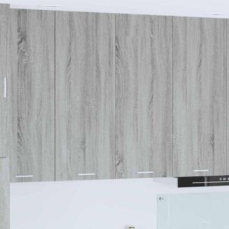 vidaXL vidaXL Armadio pensile con porta Grigio Sonoma 80 x 31 x 100 cm