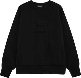 Anine Bing Felpa Alto con stampa - Nero