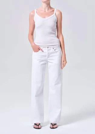 A Gold E Low Rise Loose Jean In Marshmallow
