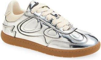 Ganni Specchio Low Top Sneaker in Silver at Nordstrom, Size 12Us