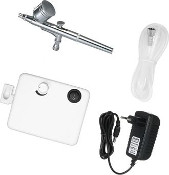 OEM Kit De Aer&oacute;grafo Multiusos Con Mini Compresor De Aire, Kit De Pinceles De Alimentaci&oacute;n Por Gravedad Para Pintura Art&iacute;stica, Tatuajes, Manicuras, Manua