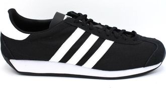 adidas Country OG Sneakers Rubberen Zool Synthetisch - Heren - Skateschoenen - Zwart - 42 2/3 EU - Fitness