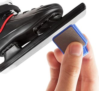 OEM 2-delige Handmatige Ijsblad Slijper, Draagbare Slijpgereedschap Voor Rollerskates Y Snelheidsschaatsen