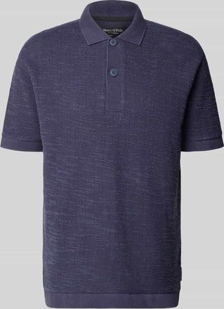 Marc O'Polo Relaxed Fit Poloshirt aus Baumwoll-Mix in Dunkelblau, Gr&ouml;&szlig;e XXXL