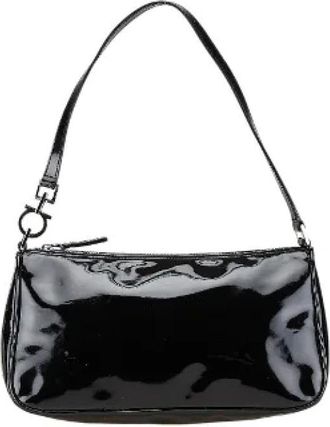 Ferragamo Pre-owned Handbags, female, Black, Size: ONE SIZE Pre-owned Leather handbags