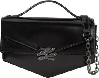 Karl Lagerfeld K/Studio Crossbody Bag - Dames - Handtassen - Zwart - ONE Size - Leer - Tassen
