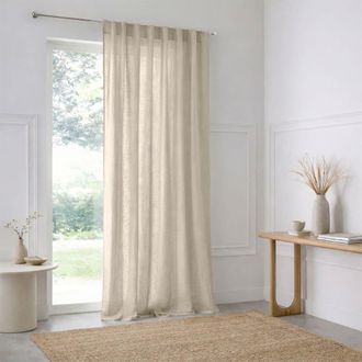 Febronie Cortina con pasadores algod&oacute;n 140x290 beige claro