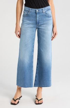 AG - Adriano Goldschmied Saige Raw Hem Mid Rise Ankle Wide Leg Jeans in 16 Years Postcard at Nordstrom Rack, Size 32