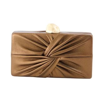 Cult Gaia Lisse Clutch - female - Cult Gaia - Clutches - Brown - ONE SIZE - Bags
