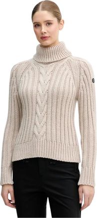 Newland Jersey de Lana para Mujer - Sport - Mujer - Beige - L