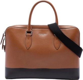 Burberry Pre-owned Business Bag - Dames - Vintage Handtas - Bruin - ONE Size - Leer - Vintage