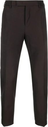 Pantaloni Torino Dieci Broek - Heren - Slim Fit Broeken - Bruin - L - Wol - Broeken