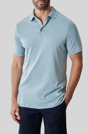 Robert Barakett Georgia Pima Cotton Polo in Soft Teal at Nordstrom, Size Xx-Large
