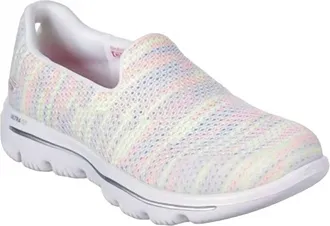 Skechers Womens Go Walk Evolution Ultra Shoe In White/multi